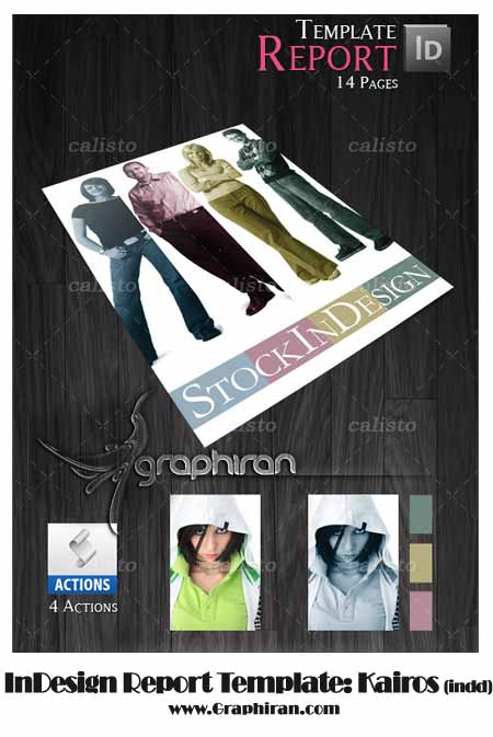 قالب اطلاعیه برای InDesign قالب اطلاعیه برای InDesign
