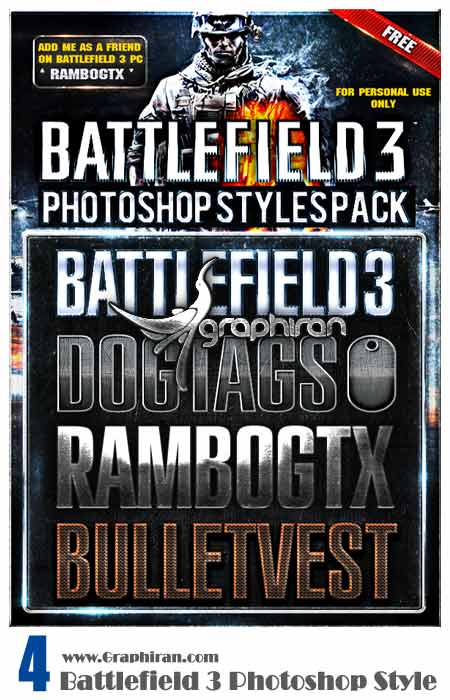 battlefield3 افکت متن بتلفیلد 3