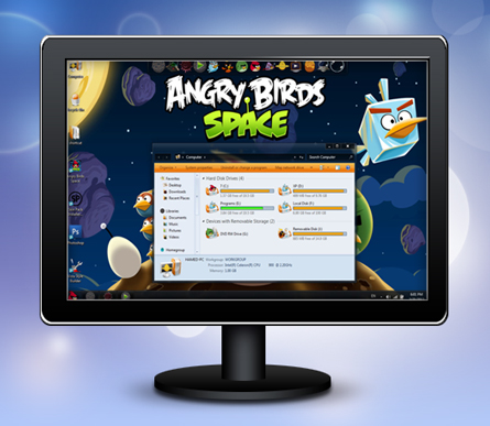Angry Birds Space Skin Pack 2.0 for Windows 7 Angry Birds Space Skin Pack 2.0 for Windows 7