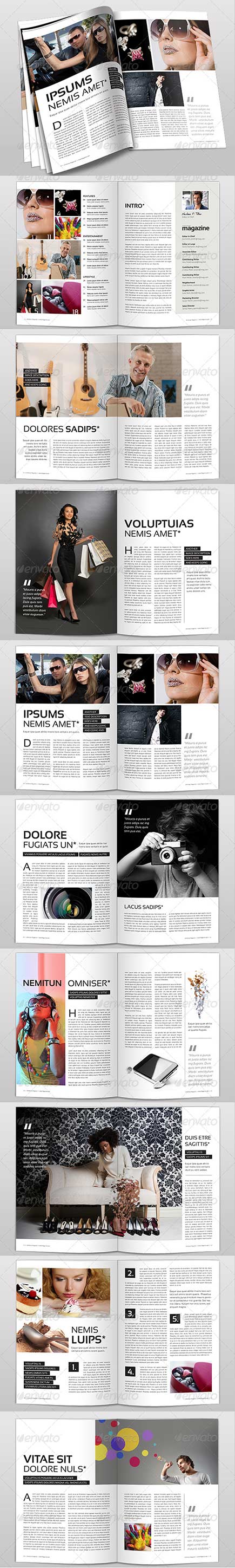 دانلود قالب آماده مجله magazine template دانلود قالب آماده مجله magazine template