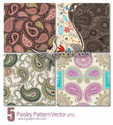 دانلود وکتور بته جقه paisley pattern vector دانلود وکتور بته جقه paisley pattern vector