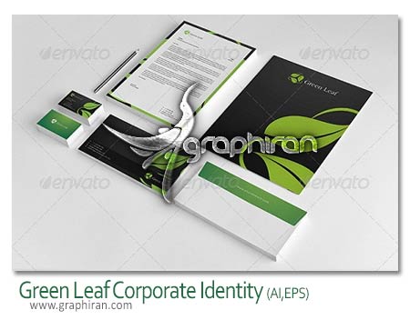 Green Leaf Corporate Identity ست اداری