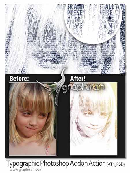 Typographic Photoshop Addon Action Typographic Photoshop Addon Action