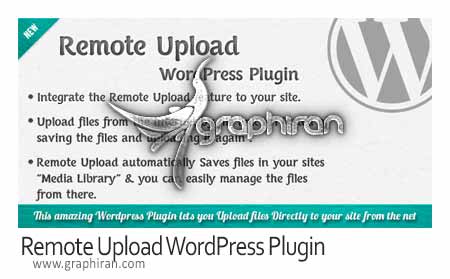 پلاگین وردپرس Remote Upload پلاگین وردپرس Remote Upload