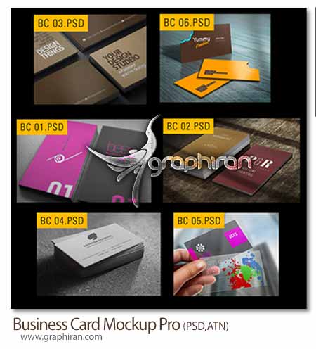 Mockup کارت ویزیت Mockup کارت ویزیت