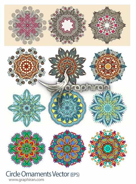 طرح دایره ای تزئینی