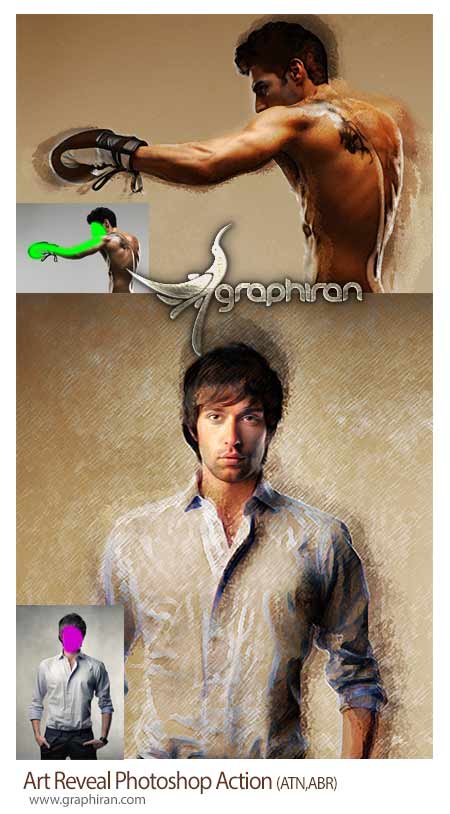 Art Reveal Photoshop Action