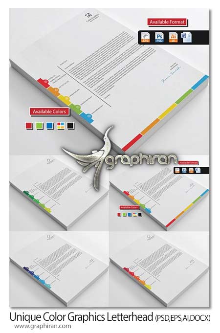 Unique Color Graphics Letterhead