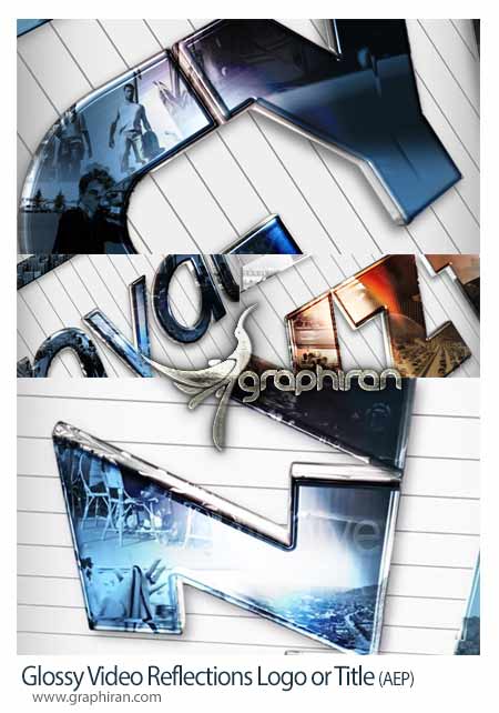 Glossy Video Reflections Logo or Title