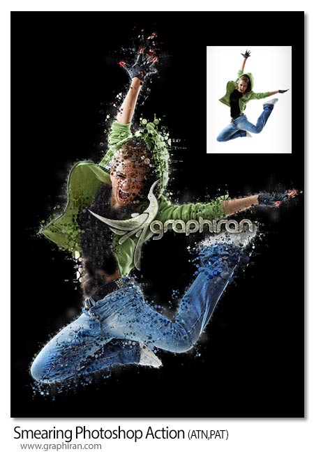 Smearing Photoshop Action
