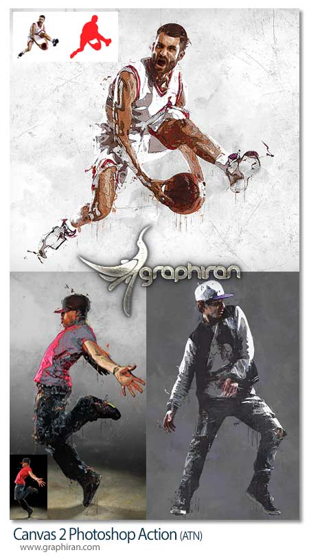 Canvas 2 Photoshop Action