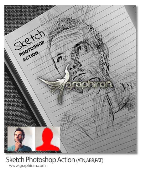اکشن فتوشاپ تبدیل عکس عادی به طراحی