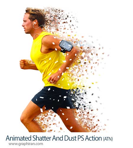 Animated Shatter And Dust Photoshop Action
