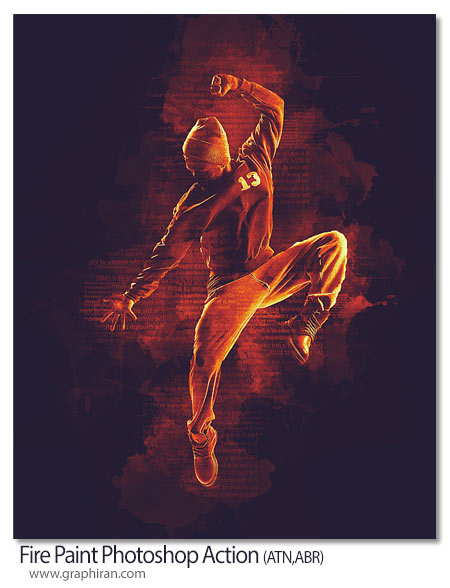 Fire Paint Photoshop Action