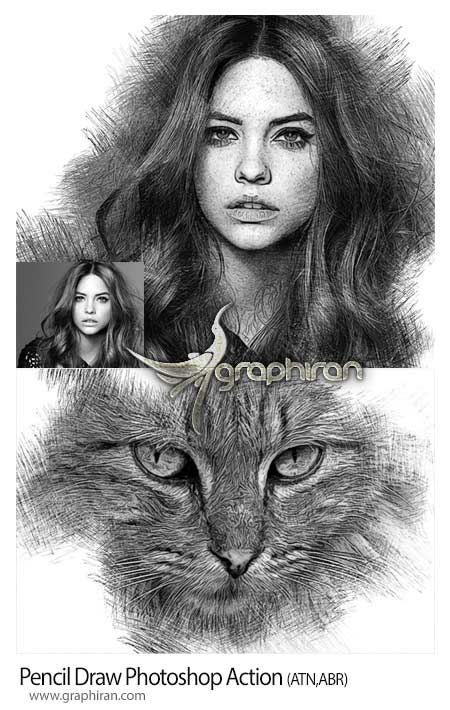 ساخت افکت نقاشی با مداد حرفه ای