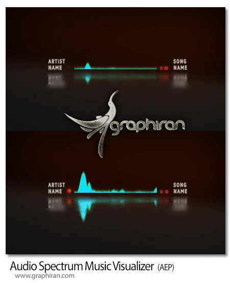 دانلود رایگان پروژه افترافکت ویژوالایزر آهنگ Audio Spectrum Music Visualizer