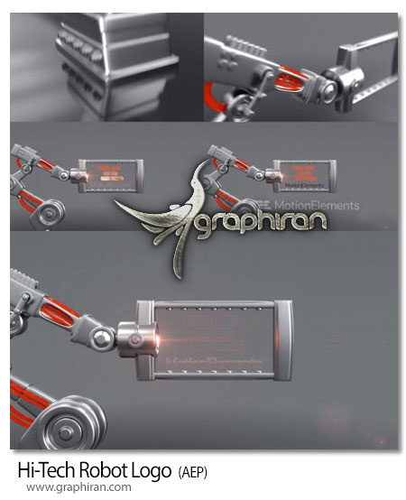 دانلود پروژه افترافکت لوگو در دست ربات Hi-Tech Robot Logo
