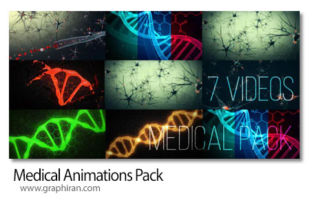 دانلود مجموعه فوتیج های بک گراند پزشکی Medical Animations Pack