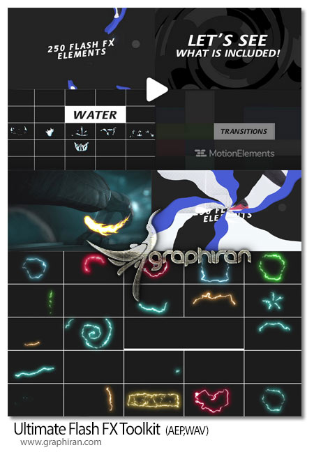 دانلود کیت ابزار افکت های فلش افترافکت Ultimate Flash FX Toolkit