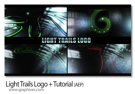 دانلود پروژه افترافکت نمایش لوگو با خطوط نور دنباله دار Light Trails Logo