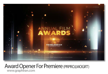 دانلود پروژه آماده پریمیر پخش مراسم جشنواره Award Opener