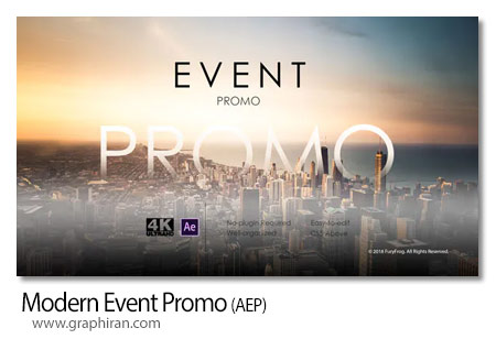 دانلود پروژه آماده افترافکت کلیپ مراسم مدرن Modern Event Promo