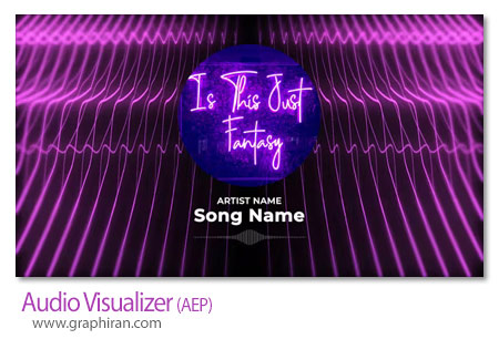 پروژه آماده افترافکت ویژوالایزر موزیک Audio Visualizer