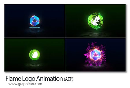 دانلود پروژه افترافکت نمایش لوگو مشتعل Flame Logo Animation
