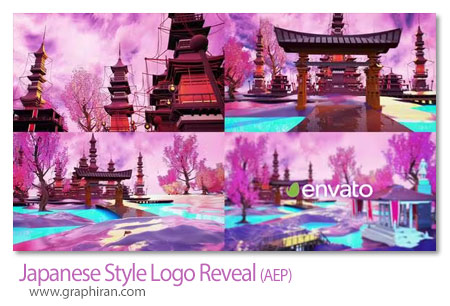 پروژه افترافکت نمایش لوگو در محیط ژاپنی Japanese Style Logo Reveal