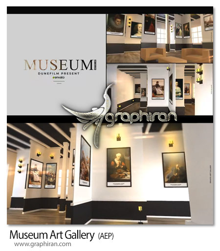 پروژه افترافکت گالری و موزه آثار هنری و تابلو Museum Art Gallery