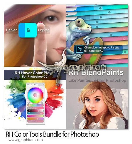 دانلود پک پلاگین های فتوشاپ RH Color Tools Bundle for Photoshop