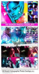 دانلود 180 عکس پوششی افکت بوکه هولوگرافیک Bokeh Holographic Photo Overlays دانلود 180 عکس پوششی افکت بوکه هولوگرافیک