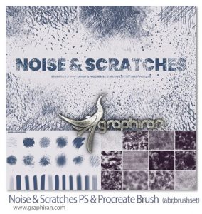 دانلود براش فتوشاپ و پروکریت خط و خش Noise & Scratches Photoshop & Procreate Brush دانلود براش فتوشاپ و پروکریت خط و خش