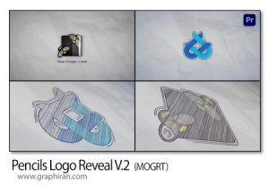 پروژه پریمیر لوگوموشن سبک نقاشی با مداد Pencils Logo Reveal V.2 پروژه پریمیر لوگوموشن سبک نقاشی با مداد