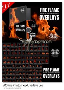 دانلود 200 عکس پوششی آتش واقعی Fire Photoshop Overlays دانلود 200 عکس پوششی آتش واقعی