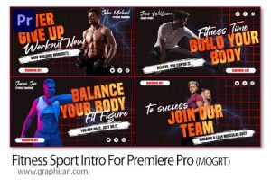 دانلود پروژه پریمیر اینترو ورزشی Fitness Sport Intro For Premiere Pro دانلود پروژه پریمیر اینترو ورزشی