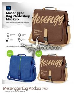 دانلود موکاپ کیف مامور پست Messengger Bag Mockup دانلود موکاپ کیف مامور پست