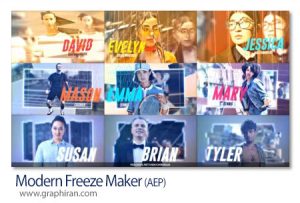 پروژه افترافکت ساخت فریز فریم مدرن Modern Freeze Maker پروژه افترافکت ساخت فریز فریم مدرن