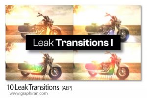 دانلود 10 ترانزیشن انتشار نور افترافکت Leak Transitions دانلود 10 ترانزیشن انتشار نور افترافکت