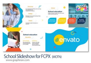 پروژه فاینال کات اسلایدشو مدرسه و تحصیل School Slideshow for FCPX پروژه فاینال کات اسلایدشو مدرسه و تحصیل