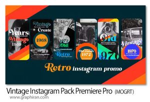 دانلود پروژه پریمیر استوری اینستاگرام قدیمی Vintage Instagram Pack دانلود پروژه پریمیر استوری اینستاگرام قدیمی