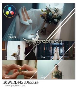 دانلود 30 لات کالرگریدینک عروسی برای داوینچی ریزالو WEDDING LUTs دانلود 30 لات کالرگریدینک عروسی برای داوینچی ریزالو