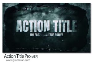 پروژه افترافکت موشن گرافیک تایتل اکشن Action Title Pro پروژه افترافکت موشن گرافیک تایتل اکشن