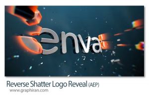 پروژه افترافکت چسبیدن قطعات لوگو Reverse Shatter Logo Reveal پروژه افترافکت چسبیدن قطعات لوگو