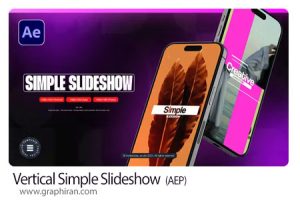 پروژه افترافکت اسلایدشو عمودی اینستاگرام Vertical Simple Slideshow پروژه افترافکت اسلایدشو عمودی اینستاگرام