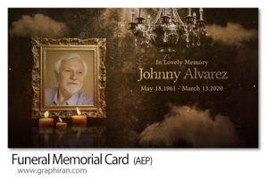 دانلود پروژه افترافکت کلیپ ترحیم Funeral Memorial Card دانلود پروژه افترافکت کلیپ ترحیم