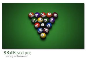 پروژه افترافکت لوگوموشن بیلیارد 8Ball Reveal پروژه افترافکت لوگوموشن بیلیارد 8Ball Reveal