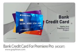 پروژه پریمیر نمایش کارت بانکی و اعتباری Bank Credit Card For Premiere Pro پروژه پریمیر نمایش کارت بانکی و اعتباری