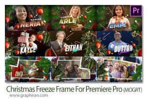 پروژه پریمیر فریز فریم کریسمس Christmas Freeze Frame For Premiere Pro پروژه پریمیر فریز فریم کریسمس