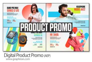 پروژه افترافکت پرومو کالای دیجیتال Digital Product Promo پروژه افترافکت پرومو کالای دیجیتال
